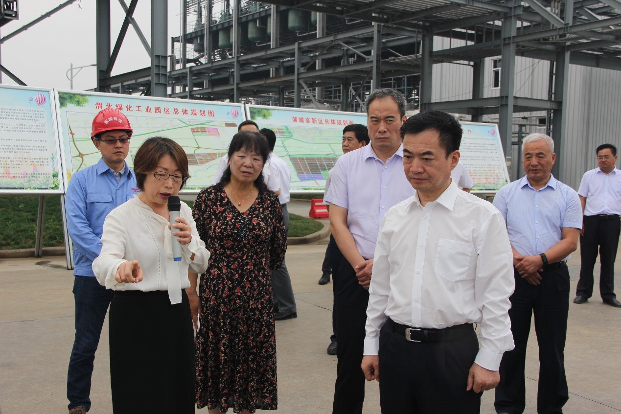 渭南市长李毅视察蒲城yp街机电子科技新材料有限公司